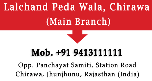 Lalchand Peda Wala, Chirawa, The famous peda shop